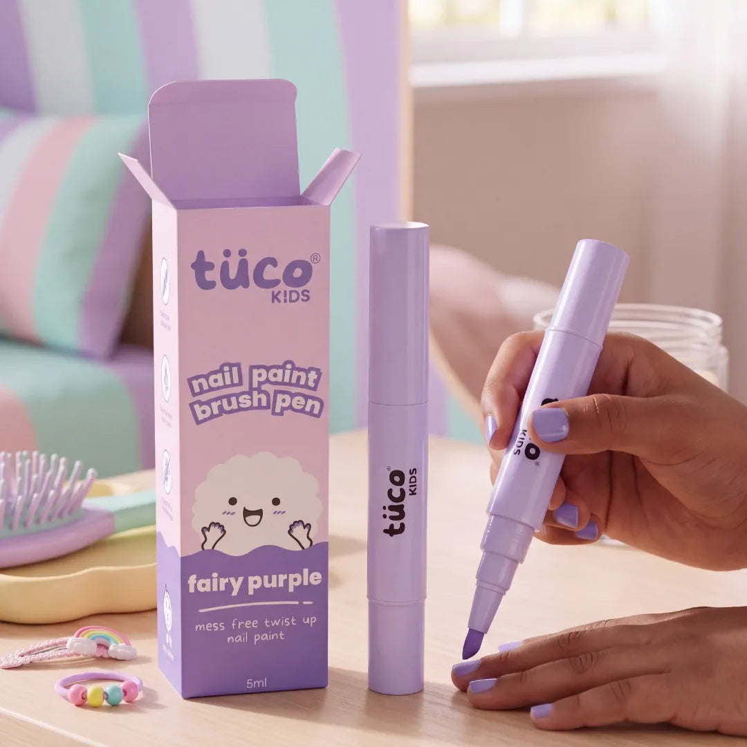 Nail Paint Brush Pen - Fairy Purple — twist-up pen applied to nails | Tuco Kids
