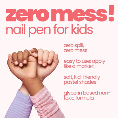 Nail Paint Brush Pen - Soft Peach — zero-mess features overview | Tuco Kids