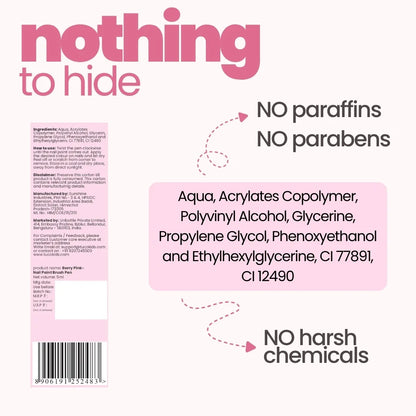 Nail Paint Brush Pen - Soft Pink — ingredients & nothing to hide label | Tuco Kids