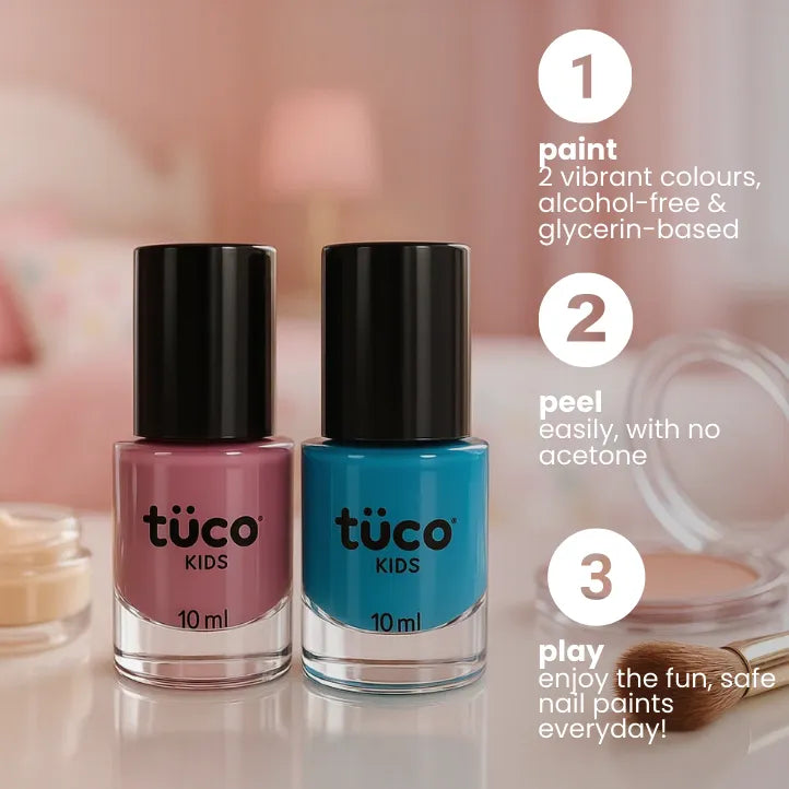 Nailed It - Festive Nail Paint (Pack of 2) — how to use | Tuco Kids