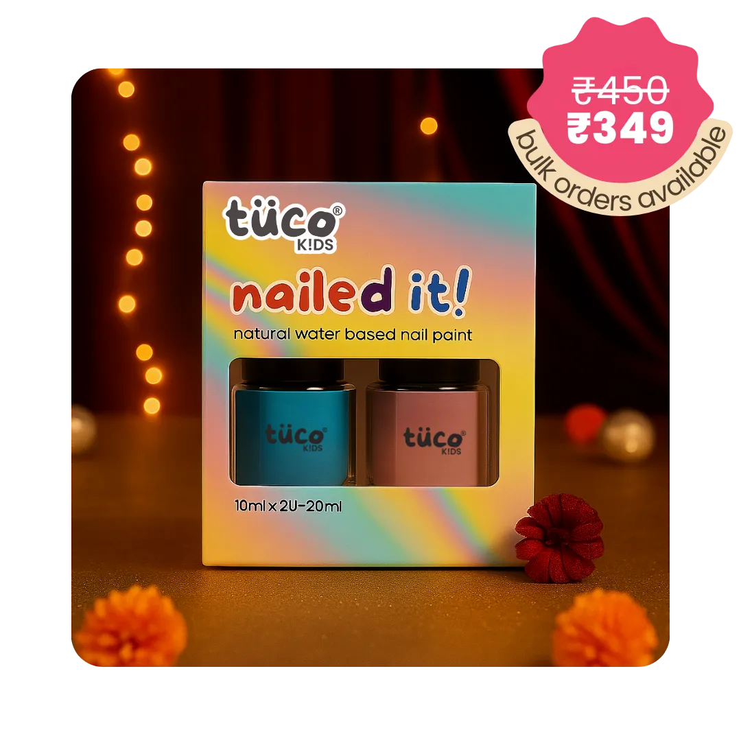 Nailed It - Festive Nail Paint (Pack of 2) — natural kids skincare | Tuco Kids