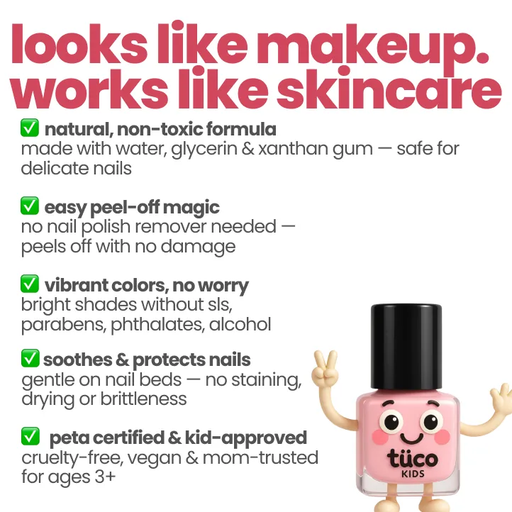 Nailed It - Pink Colour (5ml) — key ingredients | Tuco Kids