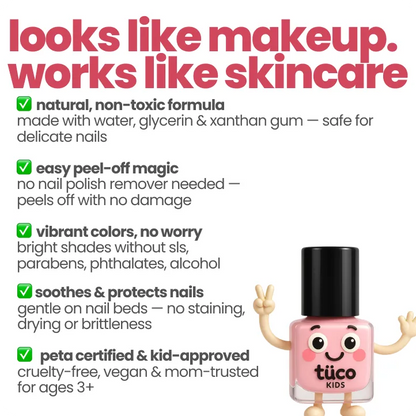 Nailed It - Pink Colour (5ml) — key ingredients | Tuco Kids