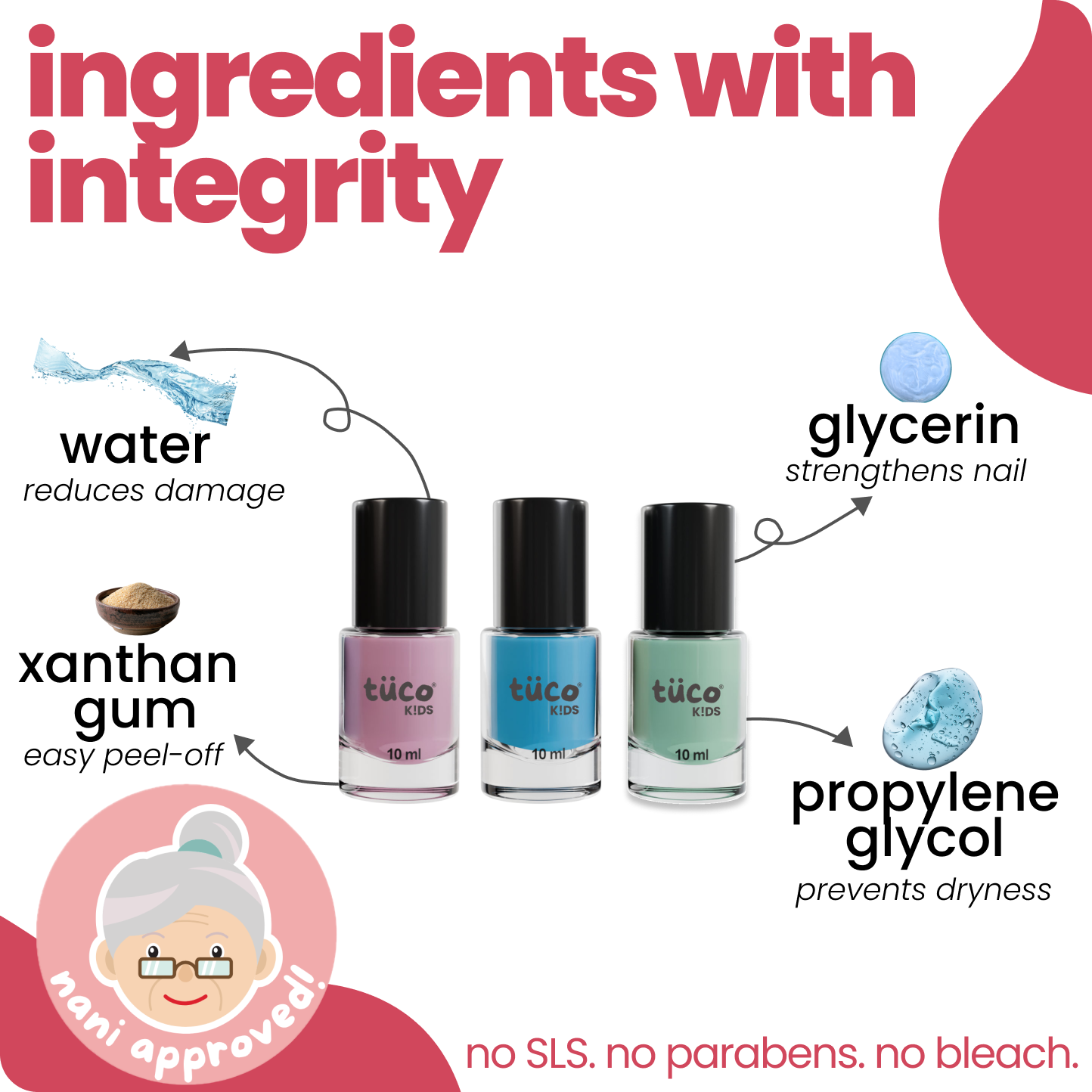 Nailed It: Water-Based Peel-Off Nail Paints (Pack of 3) — how to use | Tuco Kids