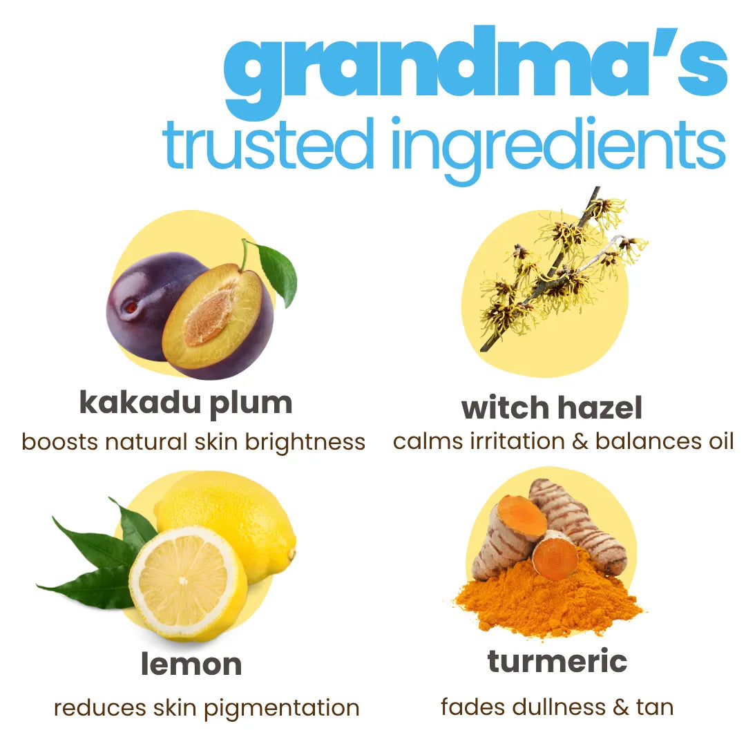 Natural Kids Face Wash 100ml — Turmeric & Kakadu Plum for Brighter Skin | Tuco Kids