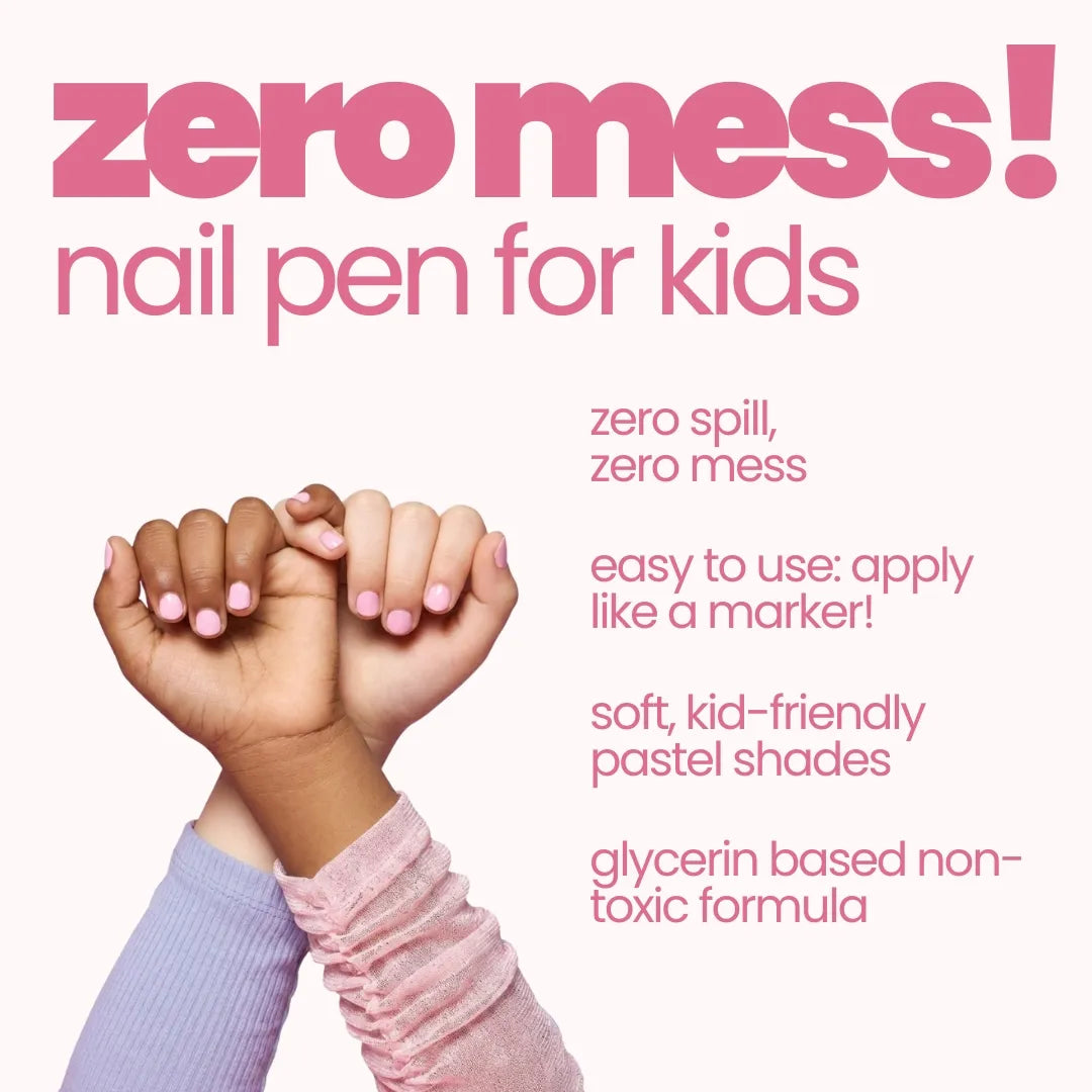 Nail Paint Brush Pen - Soft Pink — zero-mess features overview | Tuco Kids