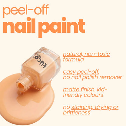 Natural Kids Nail Paint - Orange | safe for children
