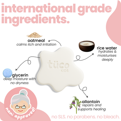 Natural Oat Bathing Bar | safe for children