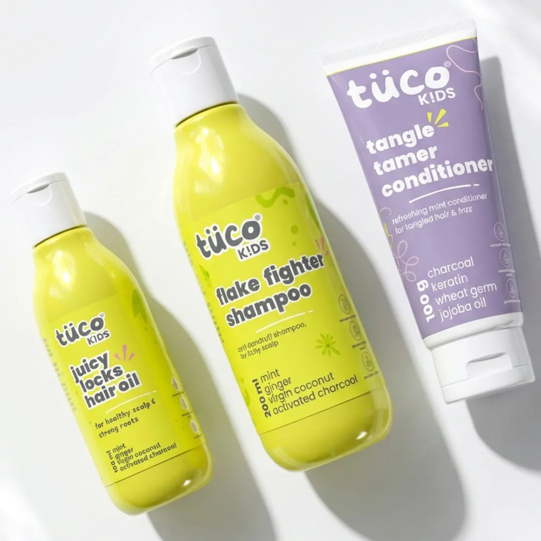 Kids Dandruff Regimen with Dandruff Shampoo, Hair oil and Conditioner