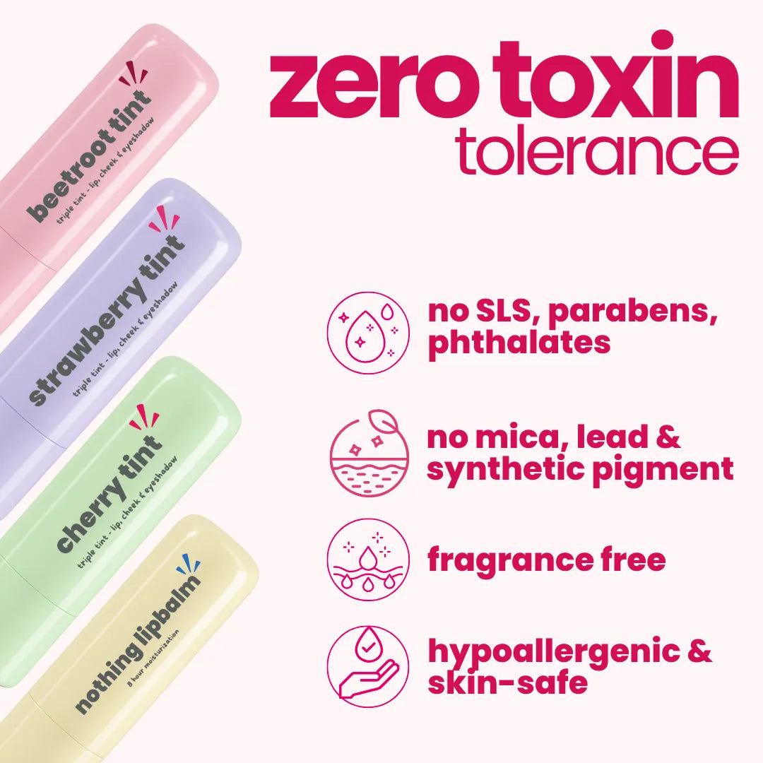 Tuco Kids Natural Tint Pack - zero toxin tolerance, no SLS parabens phthalates mica lead or synthetic pigment, fragrance free and hypoallergenic for kids