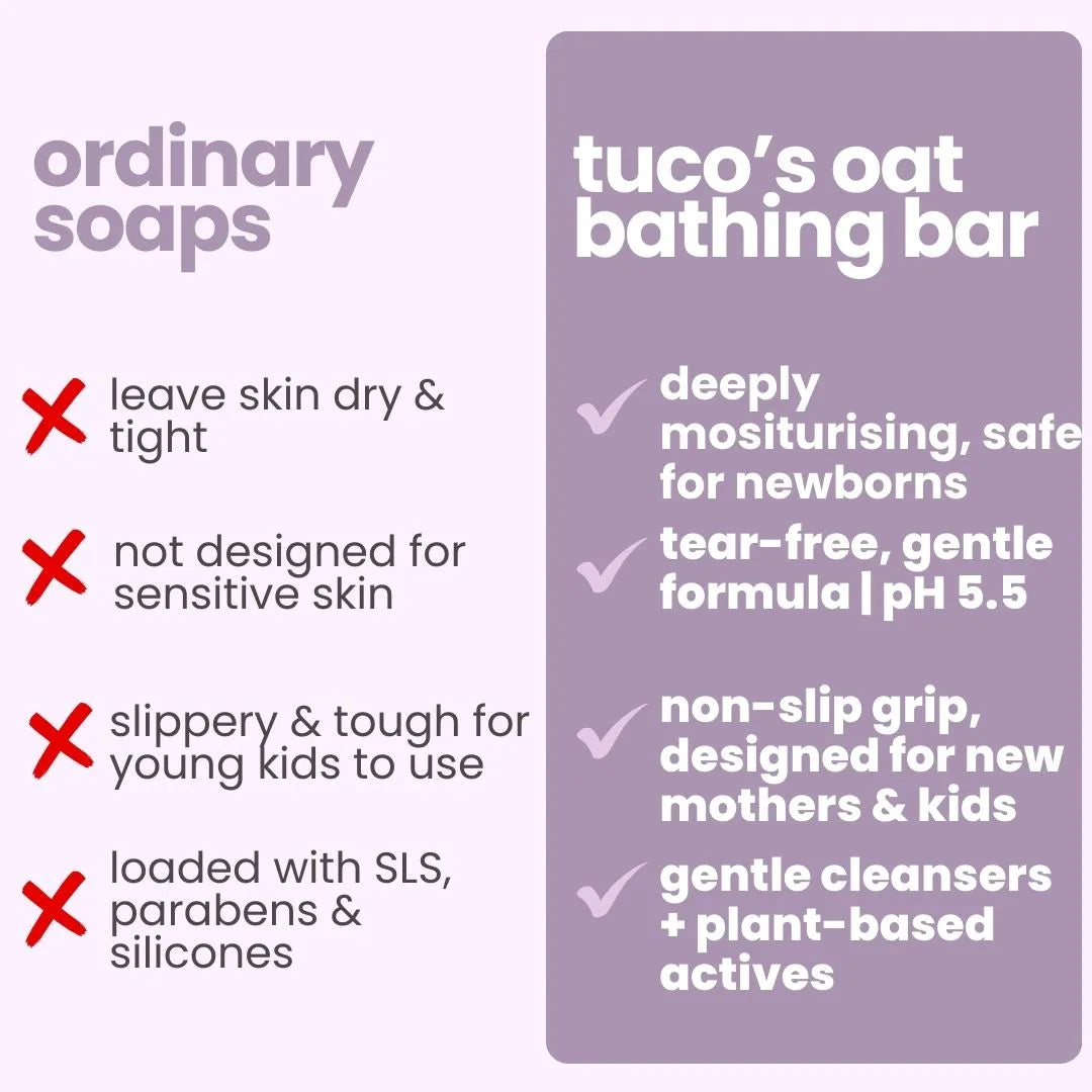 oat bathing bar pack of 4 — image 8 | Tuco Kids