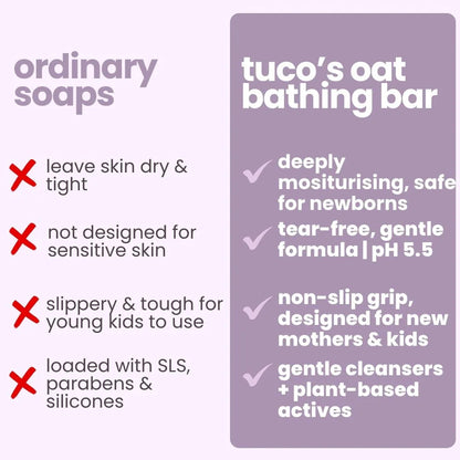 oat bathing bar pack of 4 — image 8 | Tuco Kids