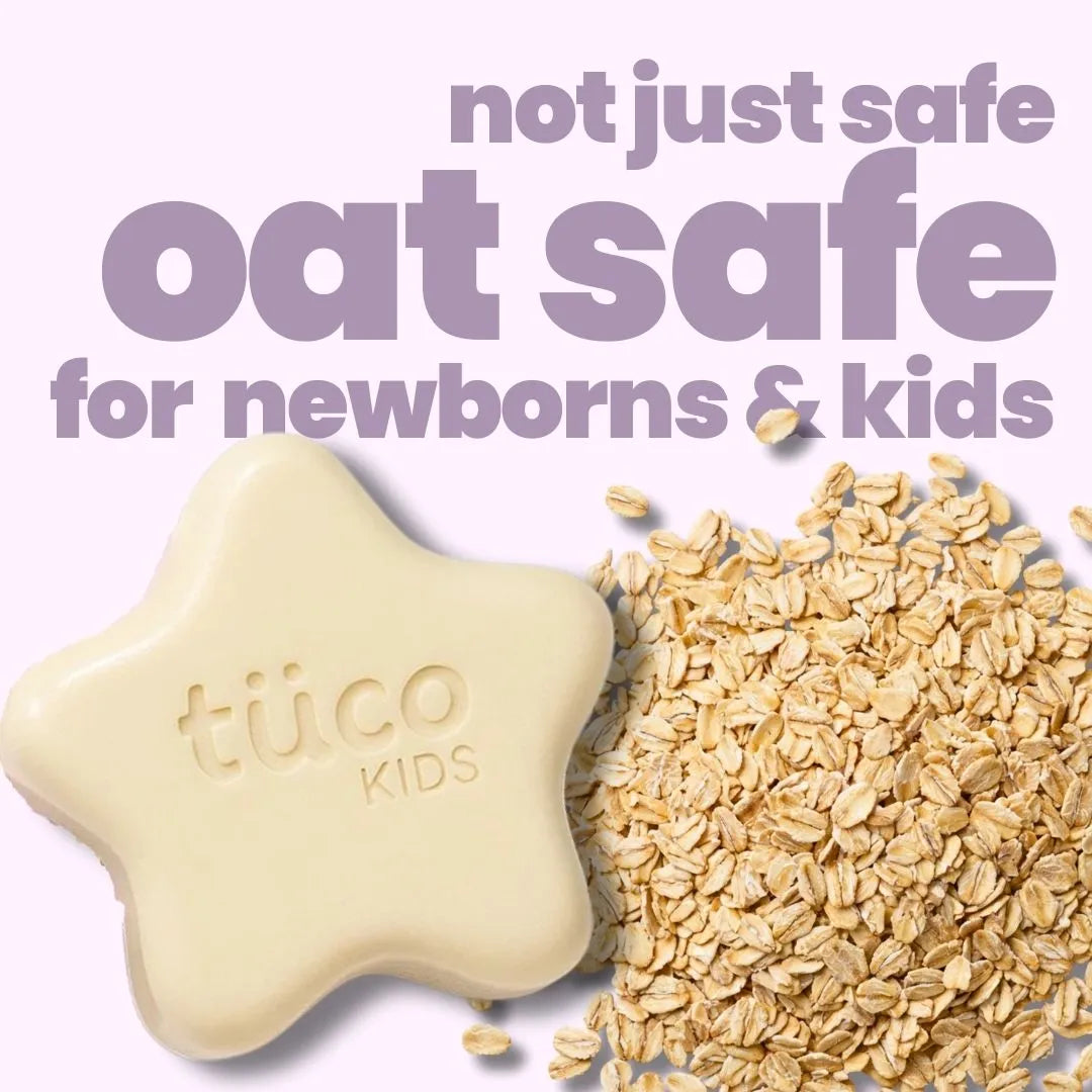 oat bathing bar pack of 4 — key ingredients | Tuco Kids