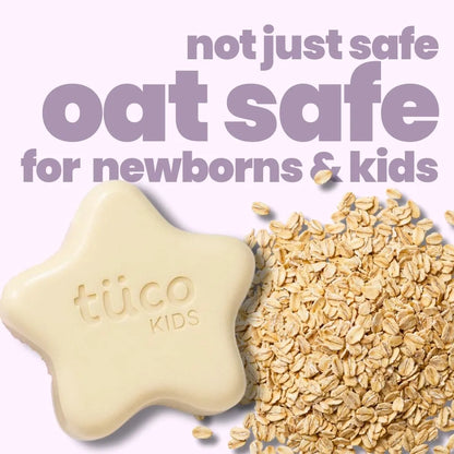 oat bathing bar pack of 4 — key ingredients | Tuco Kids