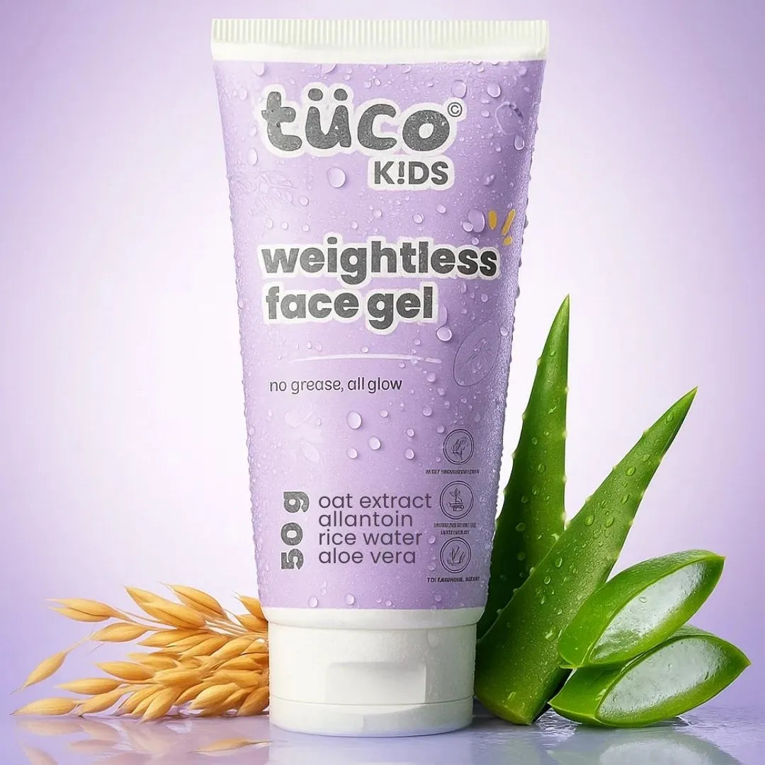 Oats and aloe vera face gel for oily skin in kids