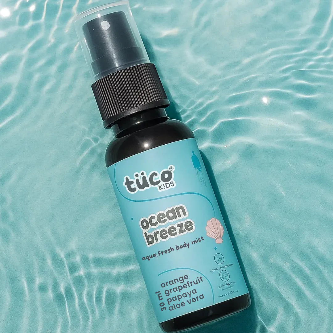 Tuco Kids ocean breeze aqua fresh kids body mist 30ml - orange, grapefruit, papaya, aloe vera
