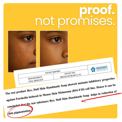 bye, dull skin handmade soap.