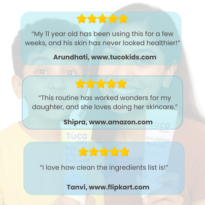 Non-greasy face Wash + Face Gel Combo