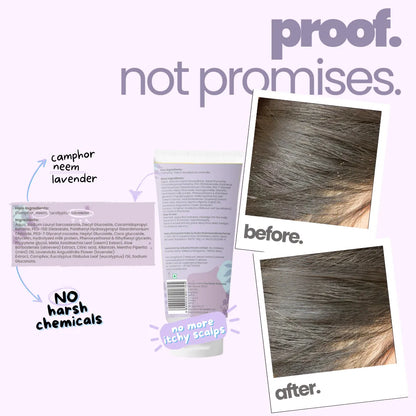 Proof not promises - Tuco Kids lice shampoo for kids before and after showing lice removed from kids hair