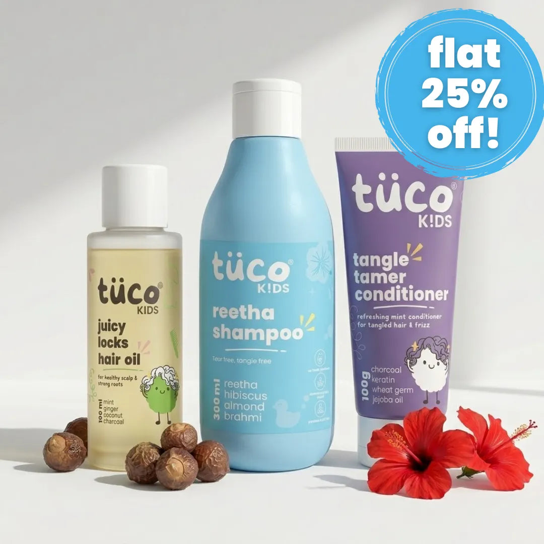Champi Kit: Oil + Shampoo + Conditioner. — natural kids skincare | Tuco Kids