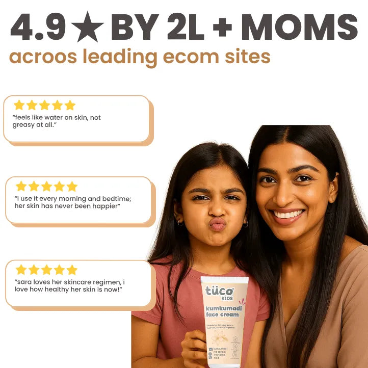Loved by kids aged 3-15 across India, approved by moms across the country. Safe and trustworthy products for delicate, sensitive, growing skin. Made just for children