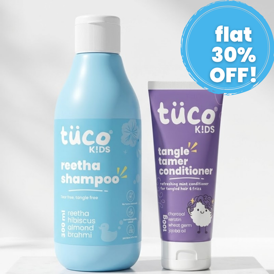 Haircare Combo: Shampoo 300ml + Conditioner 100g — natural kids skincare | Tuco Kids
