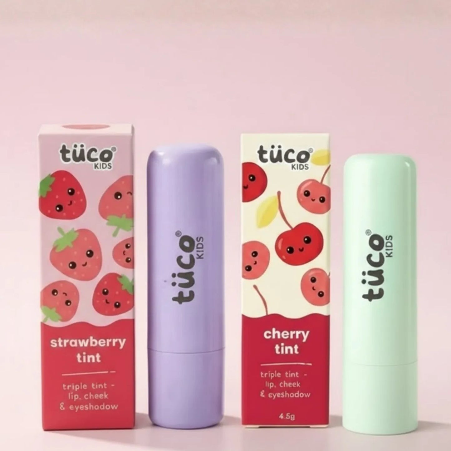 Strawberry & Cherry Lip Tints — natural kids skincare | Tuco Kids