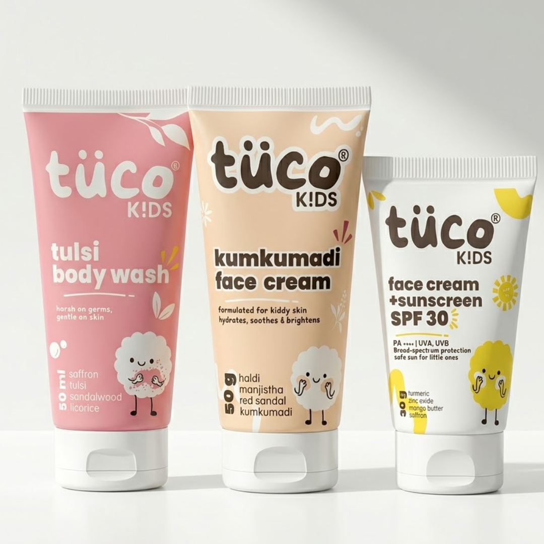 Summer Travel Skincare Kit for Kids — Sunscreen, Moisturiser & Body Care | Tuco Kids