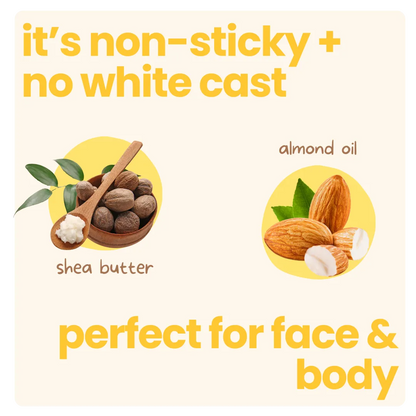 Tuco Kids Sun Plus Lotion SPF 30 - non-sticky no white cast formula with shea butter and almond oil, perfect for face and body for kids