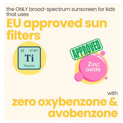 Tuco Kids Sun Plus Lotion SPF 30 - only kids sunscreen with EU approved titanium and zinc oxide sun filters, zero oxybenzone and avobenzone