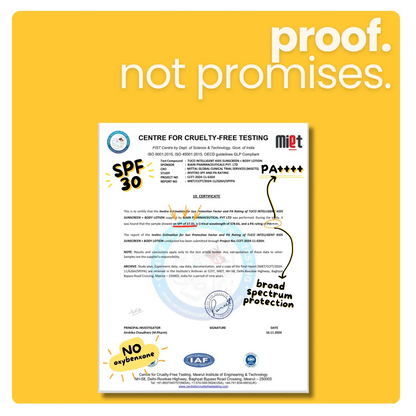 Tuco Kids Sun Plus Lotion SPF 30 proof not promises - certified SPF 30 PA++++ broad spectrum protection, cruelty-free tested sunscreen lotion for kids