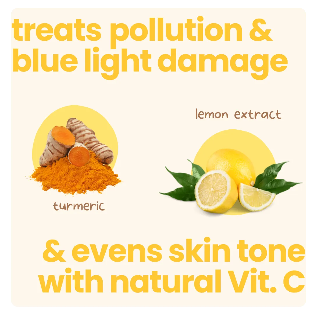 Tuco Kids Sun Plus Lotion SPF 30 - treats pollution and blue light damage with turmeric and lemon extract, evens skin tone with natural Vitamin C