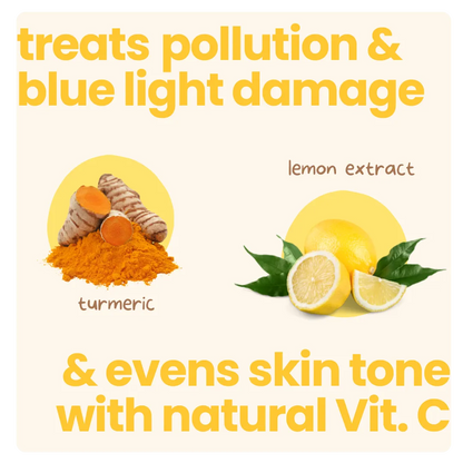 Tuco Kids Sun Plus Lotion SPF 30 - treats pollution and blue light damage with turmeric and lemon extract, evens skin tone with natural Vitamin C