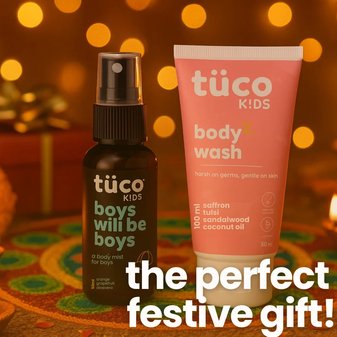 The perfect festive kids gift set for boys - Tuco Kids boys body mist and kids body wash combo
