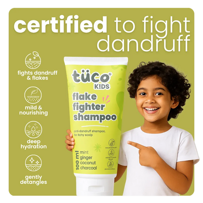 The Safe Dandruff Regimen — safe for kids ingredients | Tuco Kids