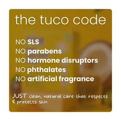 The Tuco code for kids soap – no SLS, parabens, hormone disruptors, phthalates or artificial fragrance
