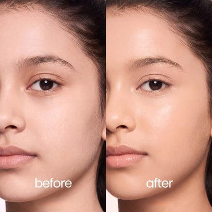 Tinted Moisturiser - Hazelnut Bliss — before and after application | Tuco Kids