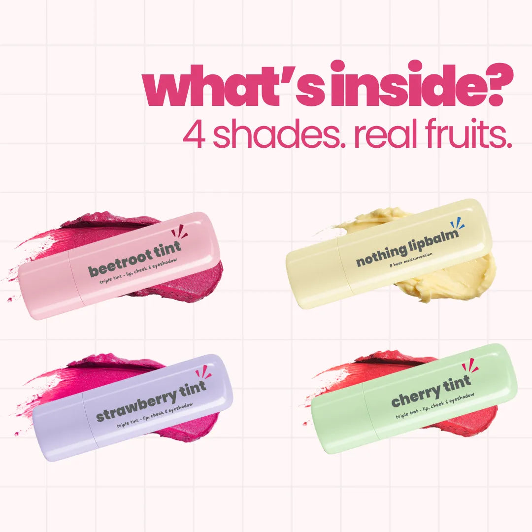 3 Triple Tints + Nothing Lip Balm