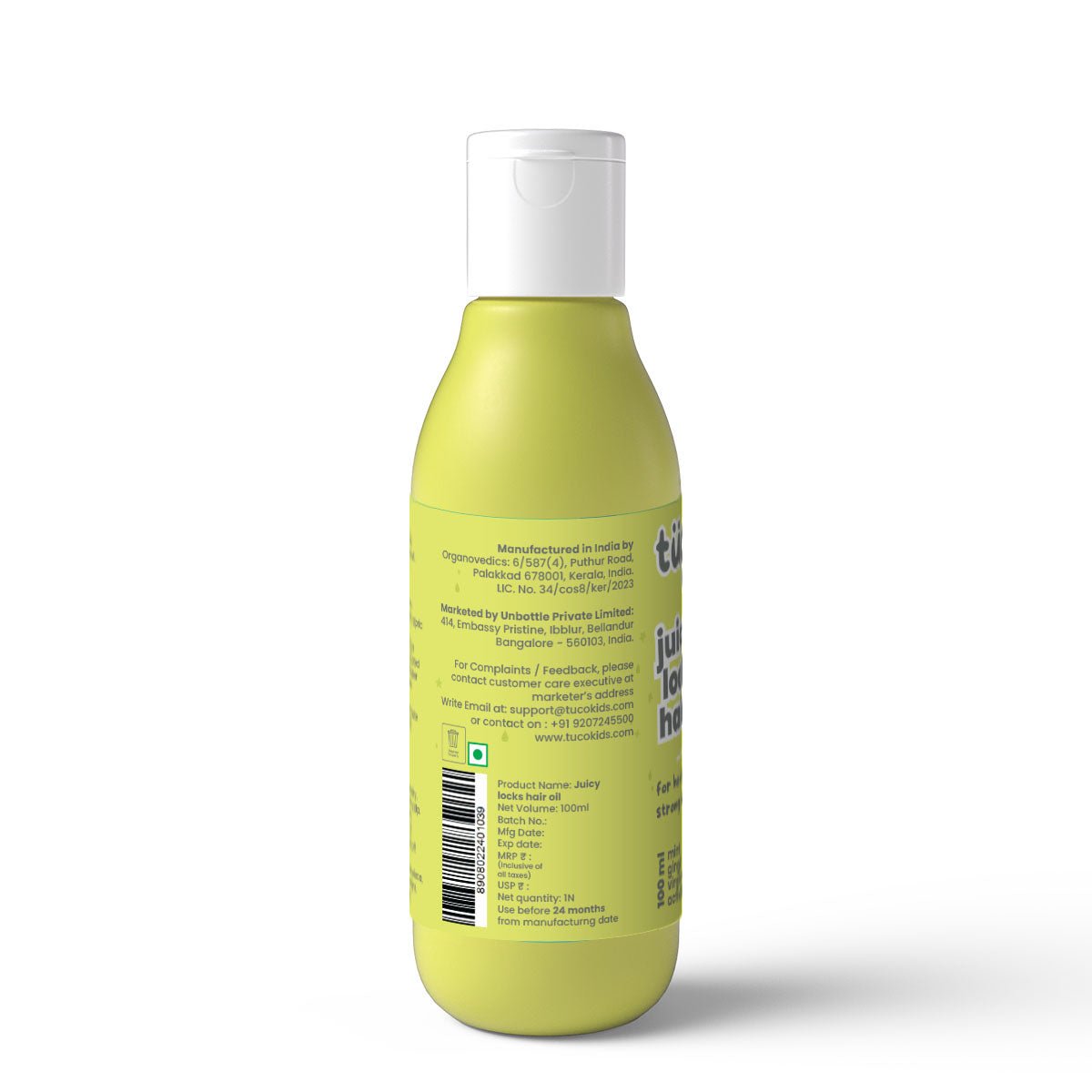 Anti - Dandruff Hair Oil for kids - 100 ml - Tuco Kids