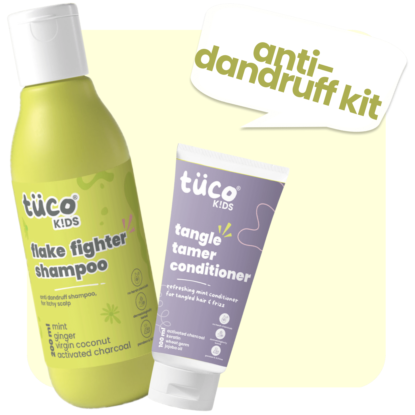 Anti - Dandruff Kit for Kids: Complete Haircare - Tuco Kids