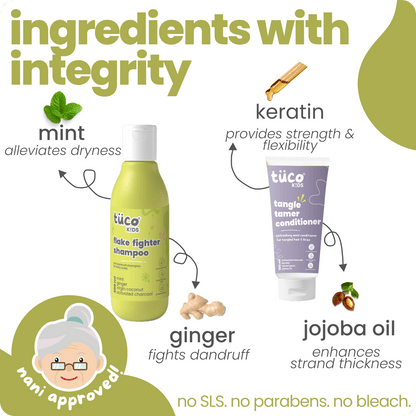 Anti - Dandruff Kit for Kids: Complete Haircare - Tuco Kids