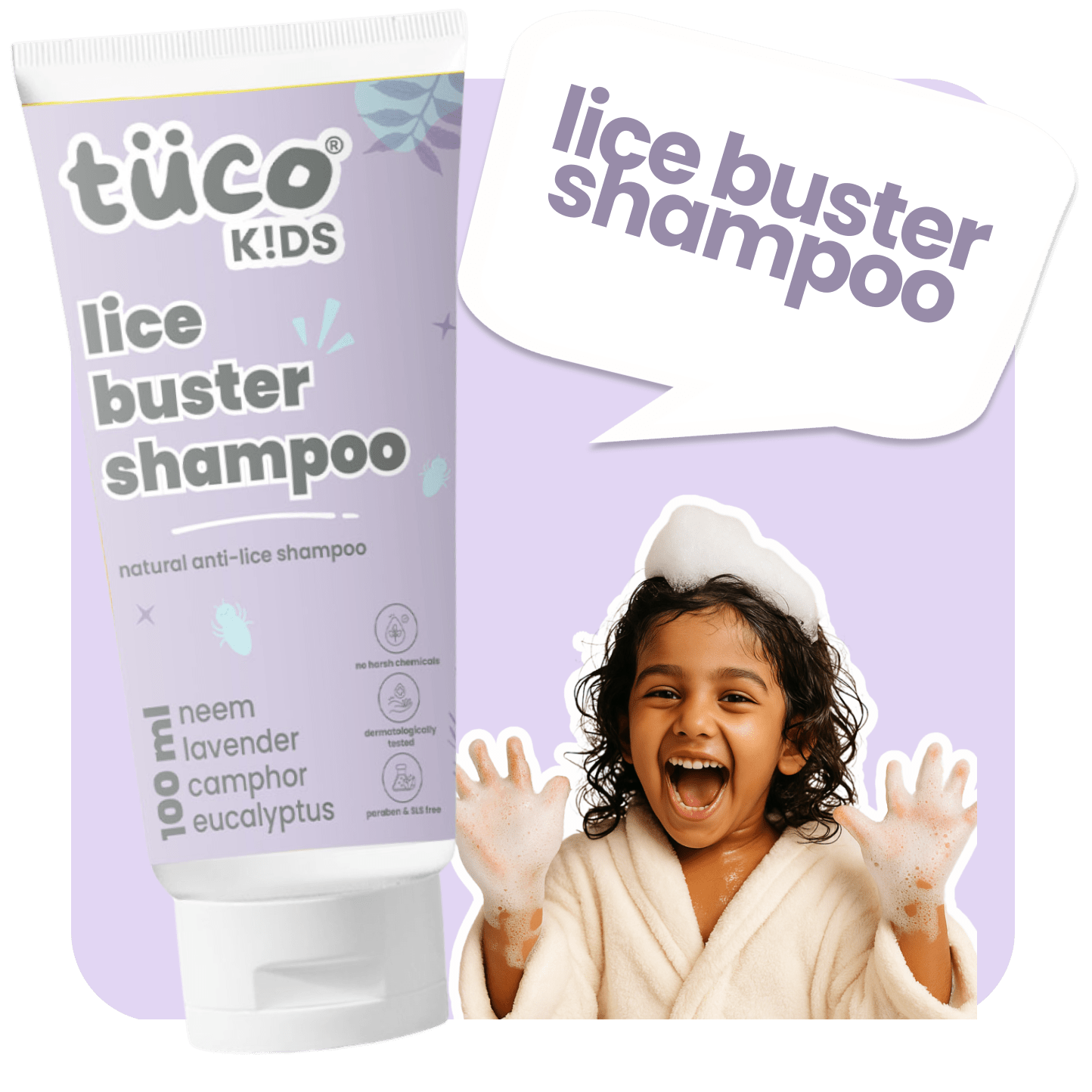 Anti Lice Shampoo for Kids - 100 ml - Tuco Kids