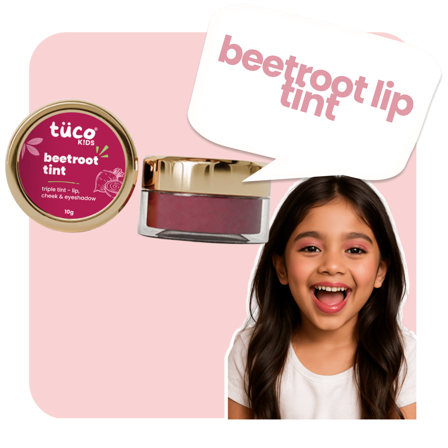 Beetroot Triple Tint for Kids - 10g - Tuco Kids
