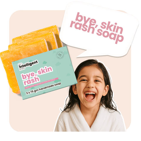 Bye, skin rash natural soap for kids - 3x75g