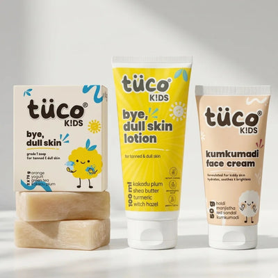 Detan Kit: Soap + Kumkumadi Face Cream + Lotion