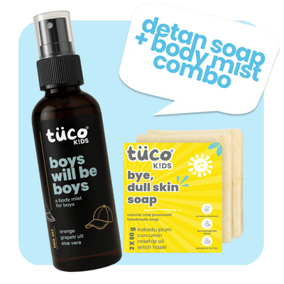 detan soap + body mist combo for boys