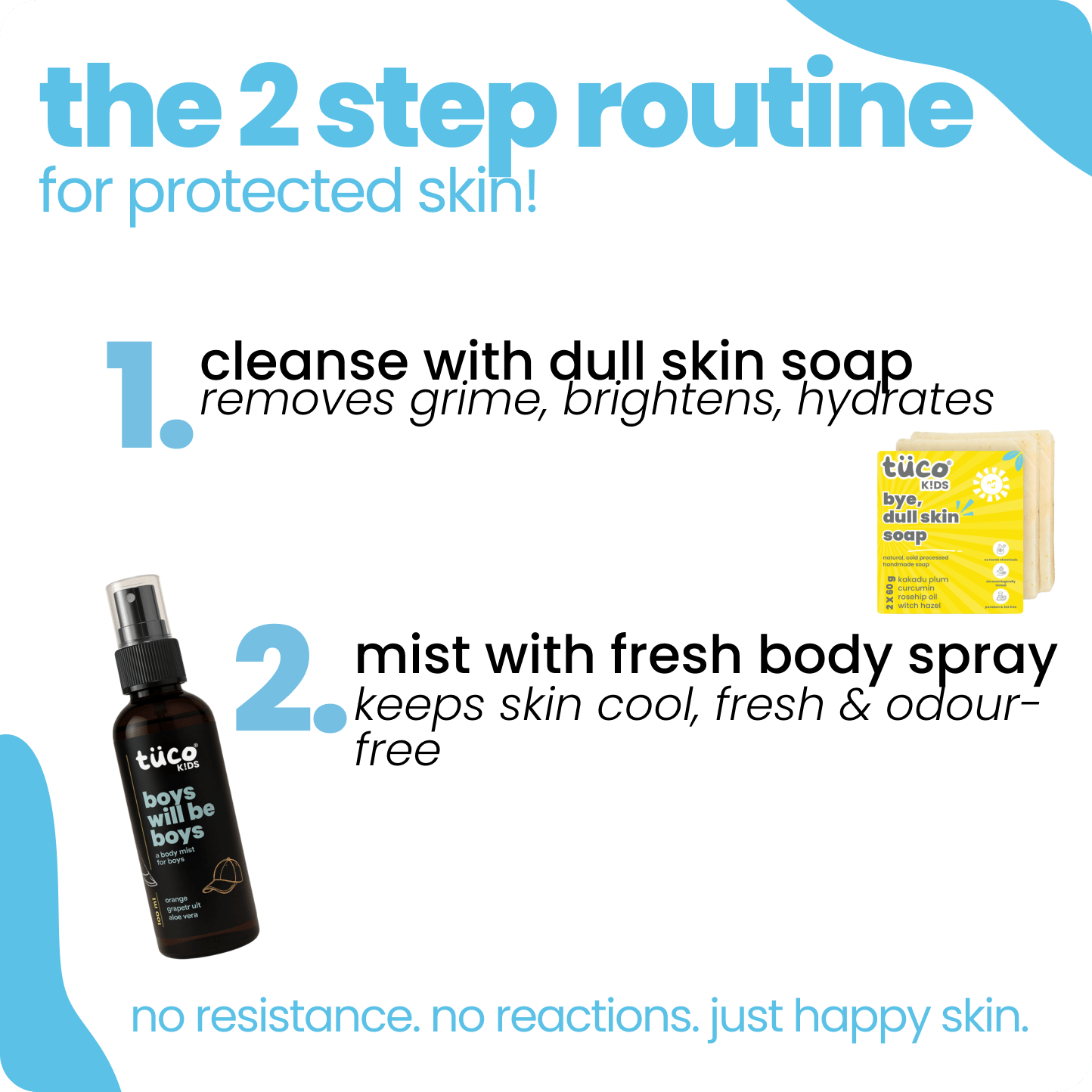 detan soap + body mist combo for boys - Tuco Kids