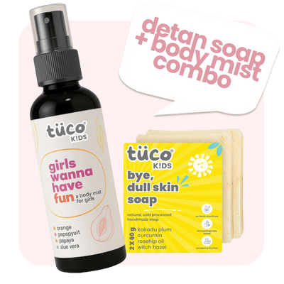 detan soap + body mist combo for girls