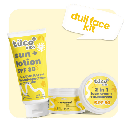 Dull Face Kit for Kids - Sun lotion + Sunscreen - Tuco Kids