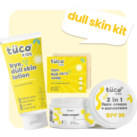 Dull Skin Kit for Kids: Dull Skin Lotion + Dull Skin Soap + Sunscream SPF 30